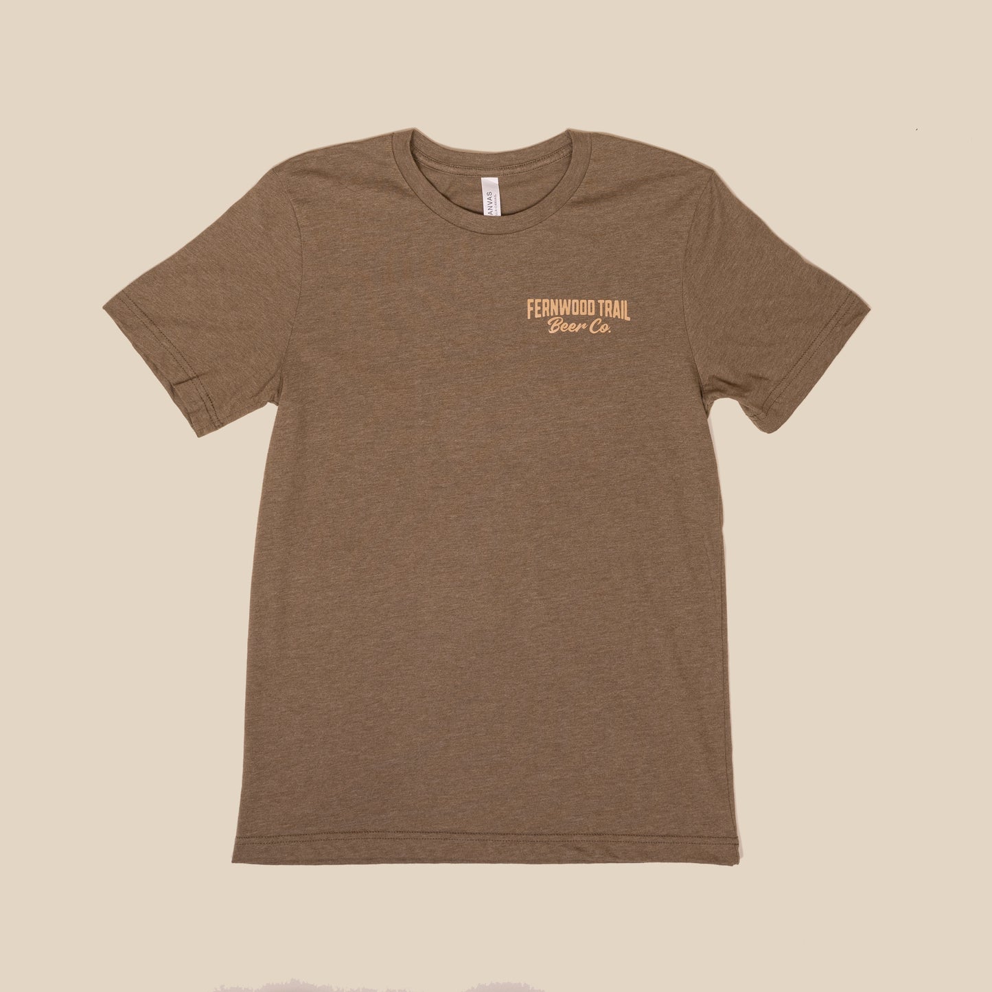 T-Shirt - Army Heather with Beige