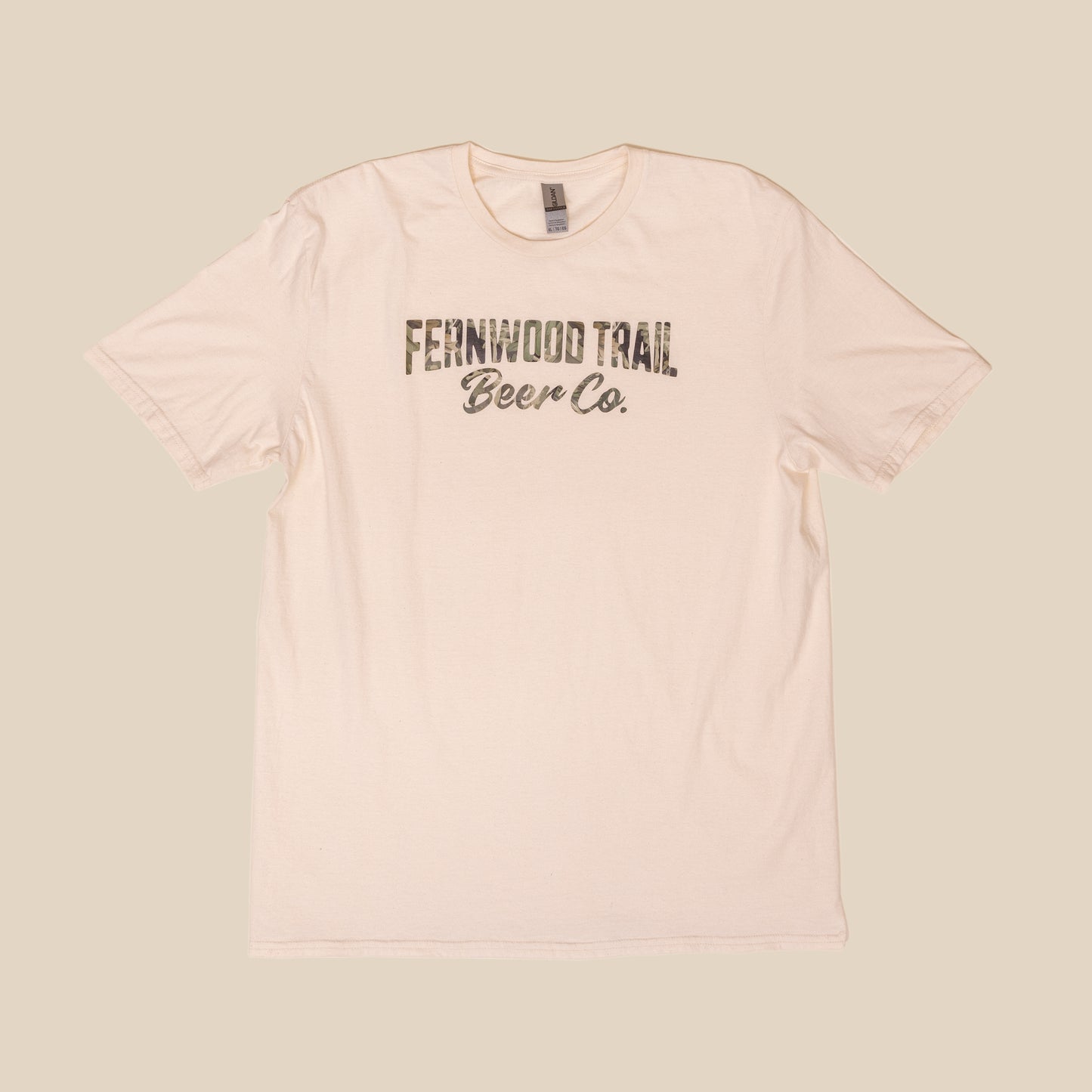 T-Shirt - Cream with Camo