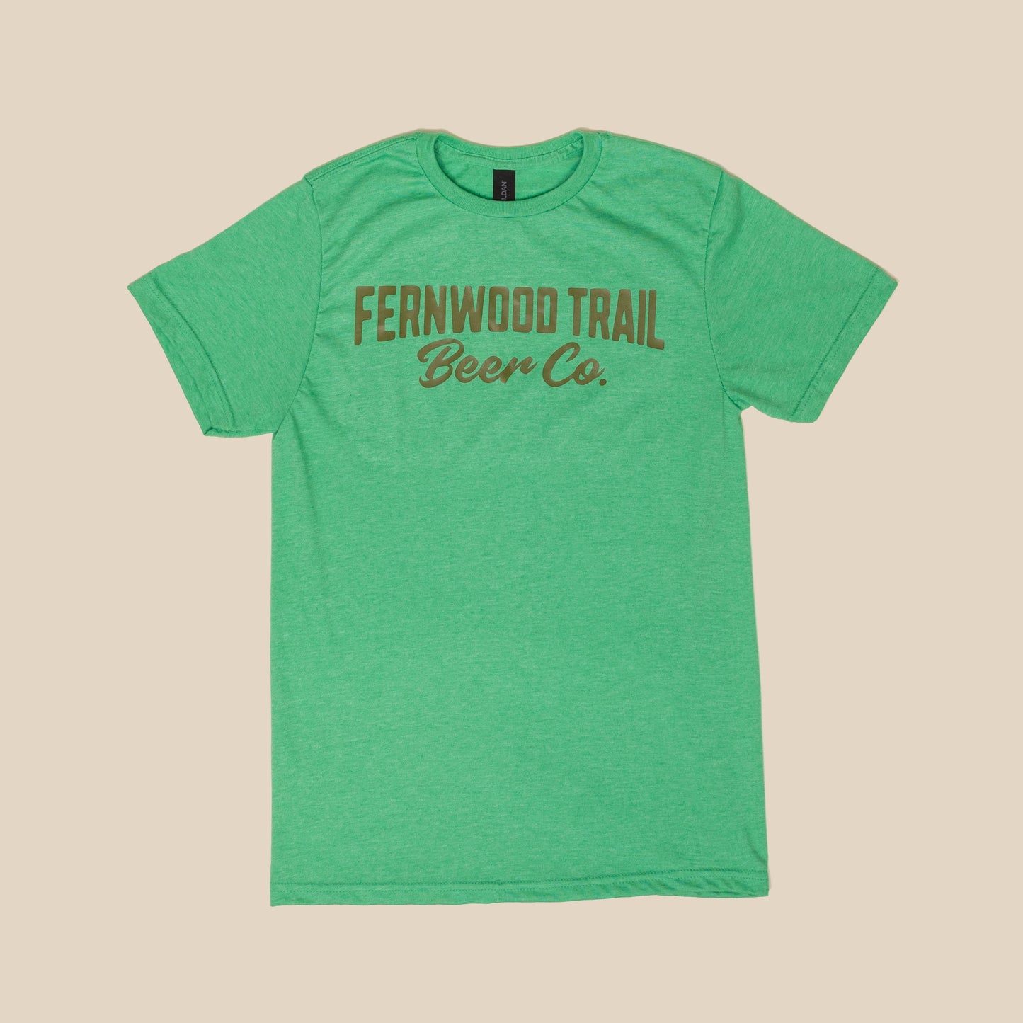 T-Shirt - Green Heather with Army Green